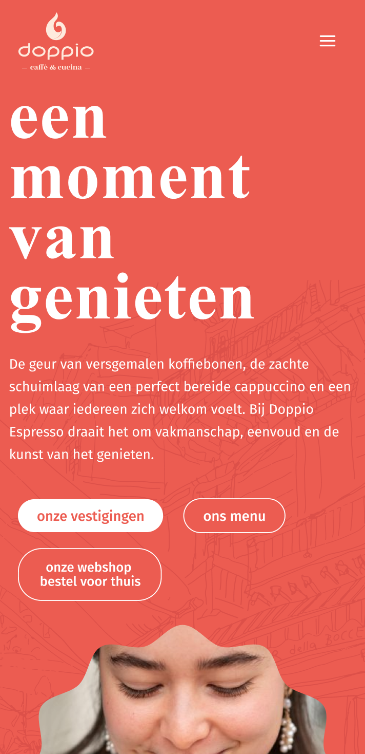 Nieuwe duidelijke webshopknop in menu